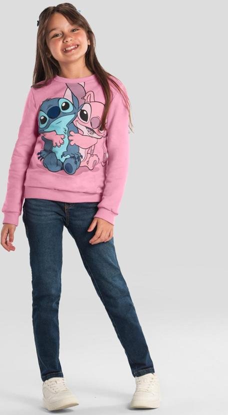 Imagem principal Blusão Infantil Menina do Stitch Rosa Brandili Brandili