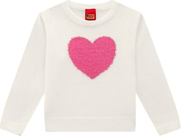 Imagem principal Casaco Infantil Menina Coração Bege Kyly Kyly