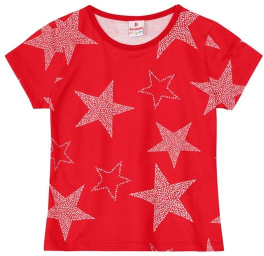 Imagem principal Blusa Estampada Infantil Menina Vermelho