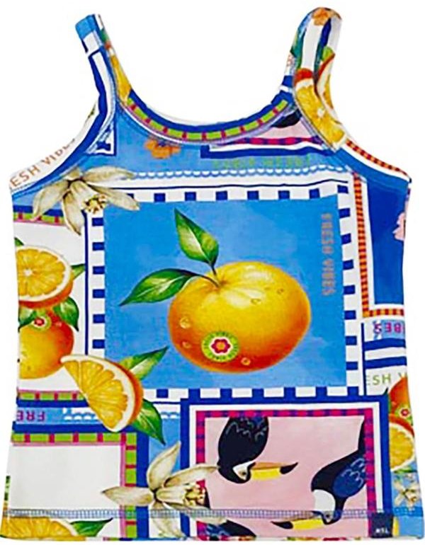 Blusa Regata Estampada com Aroma Azul