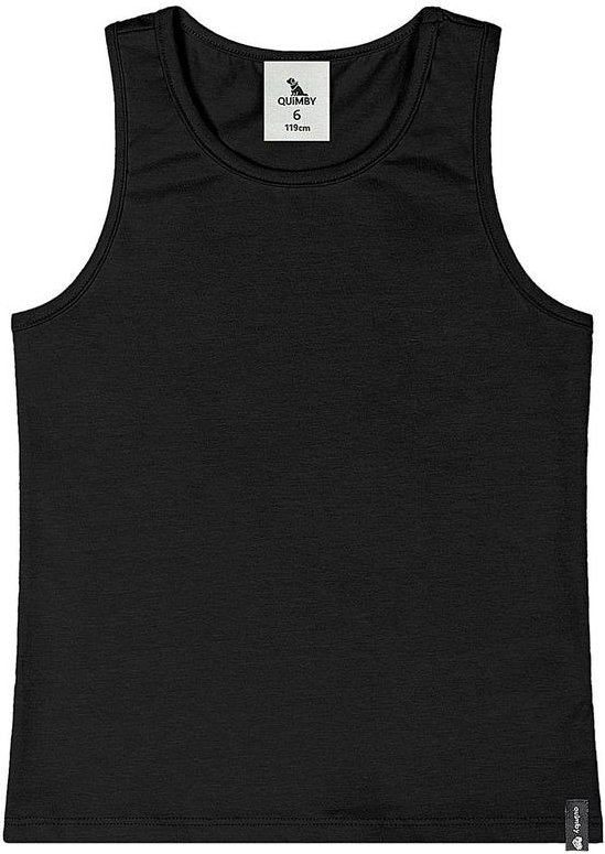 Imagem principal Regata Básica Cotton Menina Preto Quimby Quimby