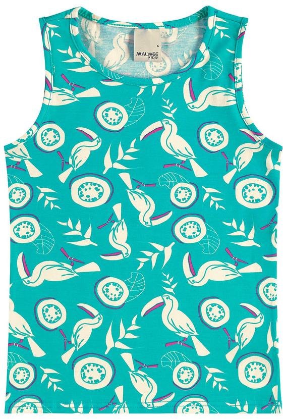 Regata Básica Tropical Azul Turquesa