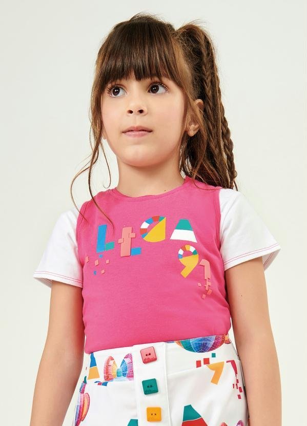 Imagem principal Regata Infantil MeninaRosa Lilica Ripilica Lilica Ripilica