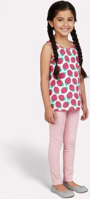 Imagem principal Regata Infantil Menina Frutas Branco