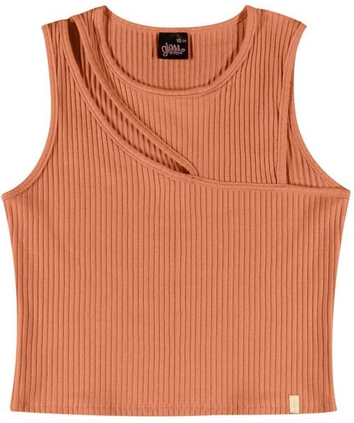 Imagem principal Regata Juvenil para Menina Laranja Gloss Gloss