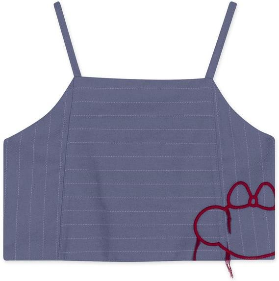 Imagem principal Regata Listrada Infantil Feminina Azul Lilica Ripilica Lilica Ripilica