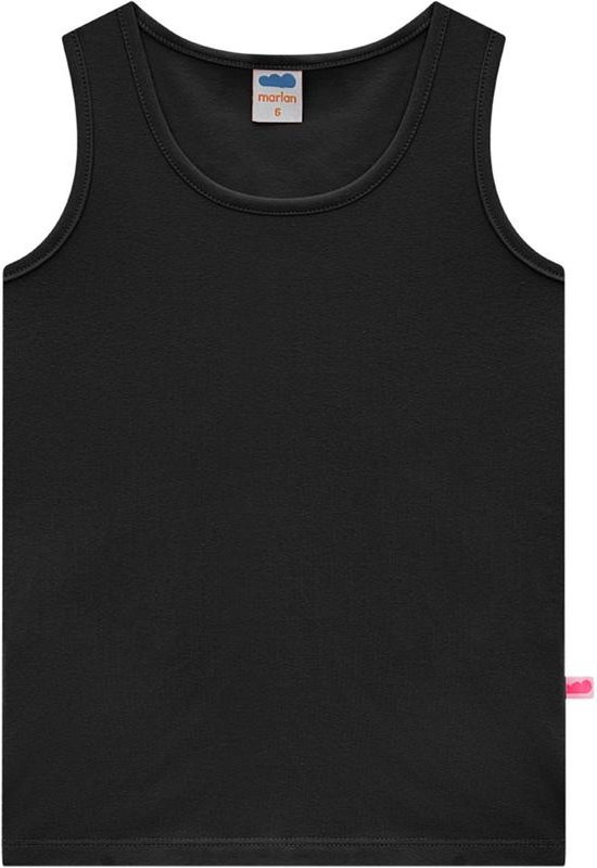 Imagem principal Regata Menina em Cotton Penteado Preto Marlan Marlan