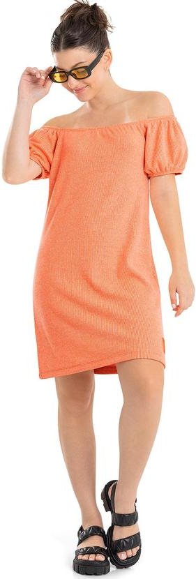 Imagem principal Vestido Infantil em Tricot Laranja Gloss Gloss