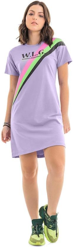 Imagem principal Vestido Juvenil em Cotton Roxo Gloss Gloss