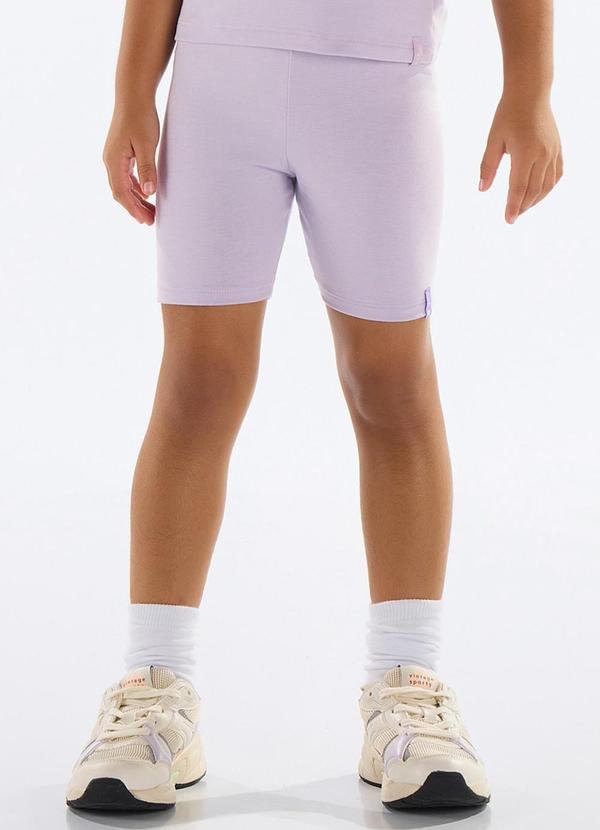 Imagem principal Bermuda Ciclista Básica Menina Roxo Quimby Quimby