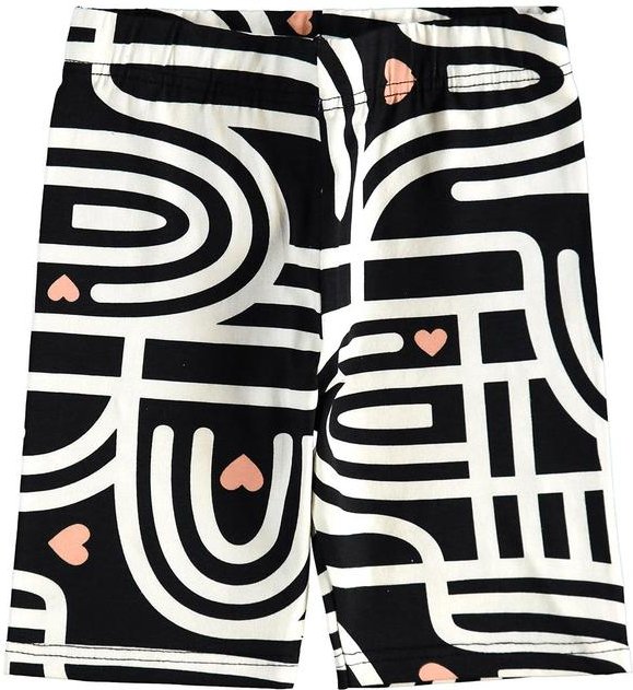 Bermuda Ciclista Geométrica Branco