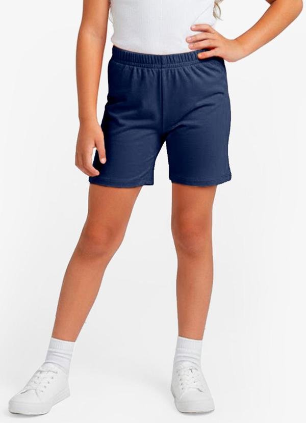Bermuda Ciclista Infantil Básica Soletex Azul