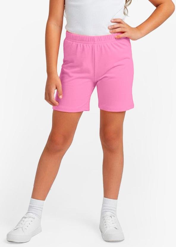 Bermuda Ciclista Infantil Básica Soletex Rosa