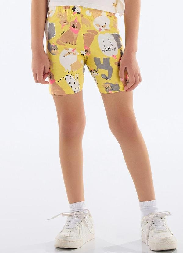 Imagem principal Bermuda Ciclista Menina Amarelo Quimby Quimby