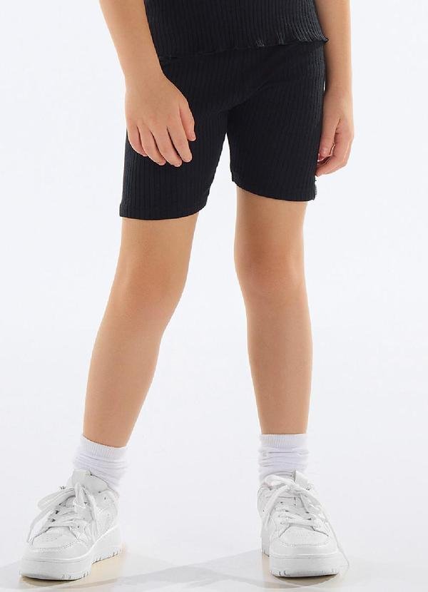 Imagem principal Bermuda Ciclista Menina Preto Bee Loop Bee Loop