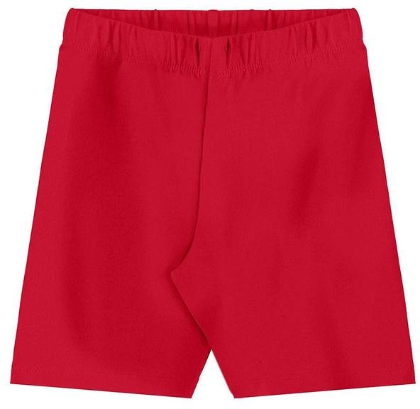 Bermuda Ciclista Menina Vermelho