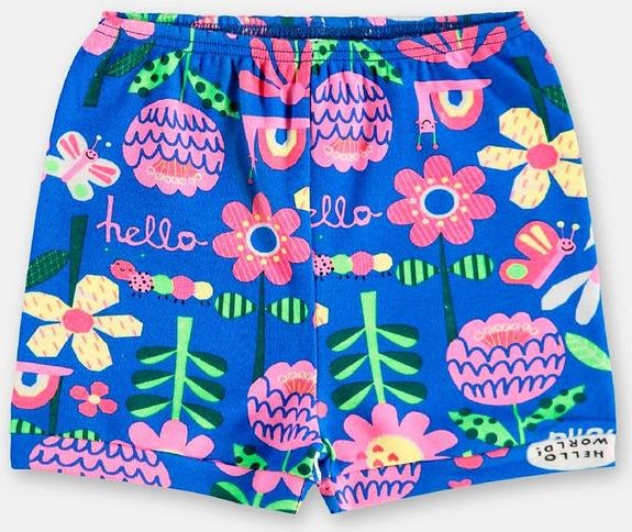 Short Bebê Menina em Suedine Up Baby Azul