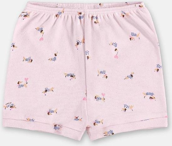 Short Bebê Menina em Suedine Rosa