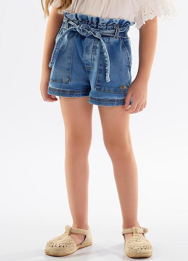 Imagem principal Short Infantil em Jeans com Elastano Azul Up Baby Up Baby