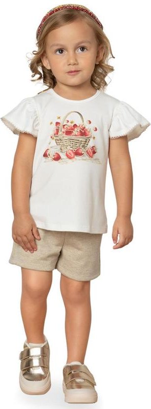 Imagem principal Short Infantil Menina com Lurex Milon Cinza Milon
