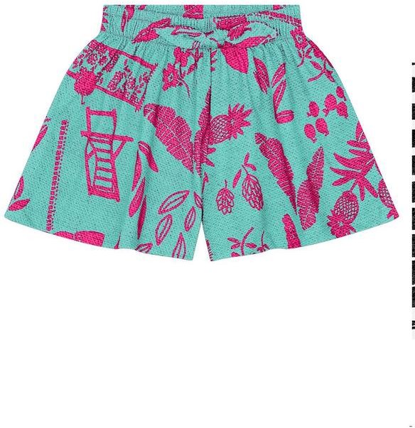 Imagem principal Short Infantil Menina em Algodão Verde Kyly Kyly