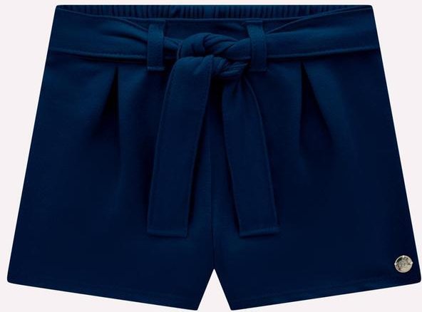 Imagem principal Short Infantil Menina em Moletinho Marinho Milon Milon