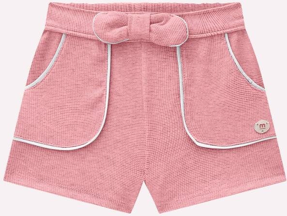 Imagem principal Short Infantil Menina Laço Rosa Milon Milon