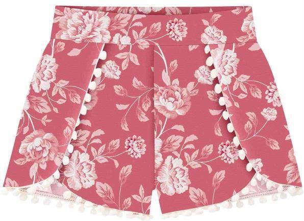 Imagem principal Short Infantil Menina Vermelho Lilica Ripilica Lilica Ripilica