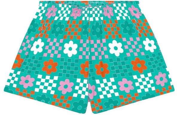 Short Pijama Infantil Menina Flor Turmalina