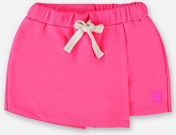 Short-Saia Básico em Moletom Rosa