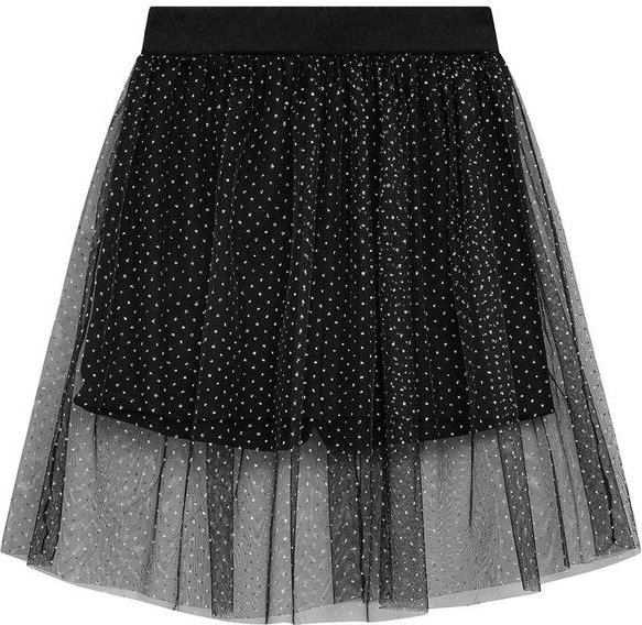 Imagem principal Short Saia Infantil com Tule Sobreposto Preto Duduka Duduka