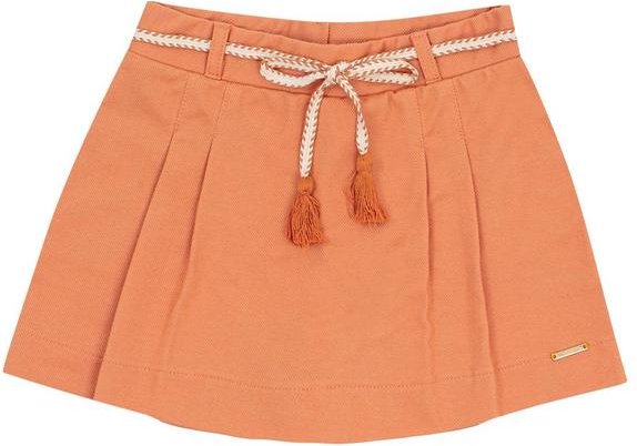 Short Saia Molecotton Sarjado Laranja