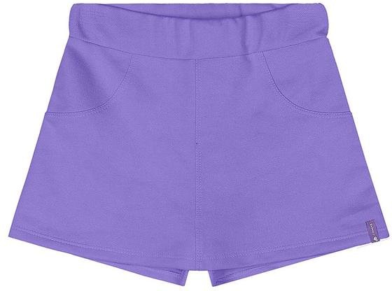 Imagem principal Short-Saia Moletom Menina Roxo Quimby Quimby