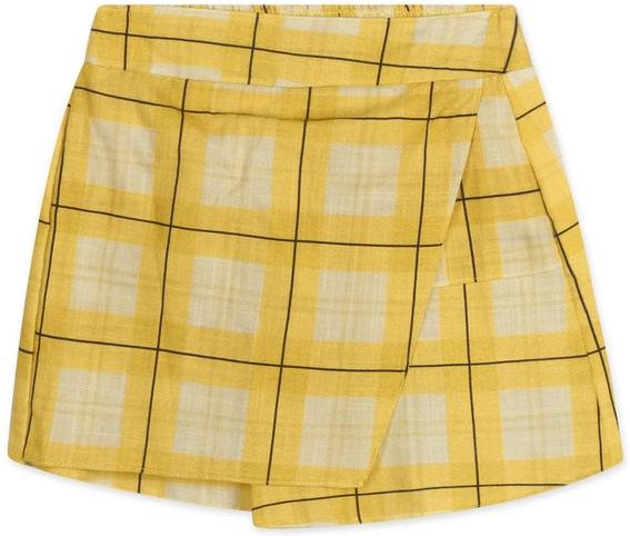 Imagem principal Short-Saia Xadrez Infantil Feminino Amarelo