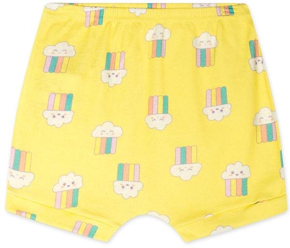 Short Unissex Bebê com Aroma Amarelo