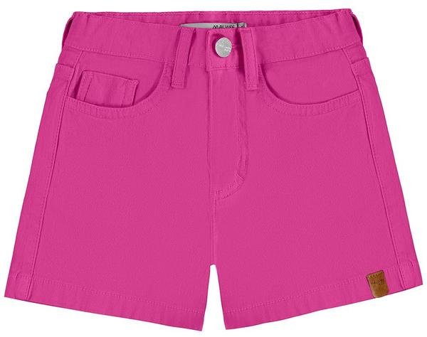 Shorts Comfort em Sarja Rosa Escuro