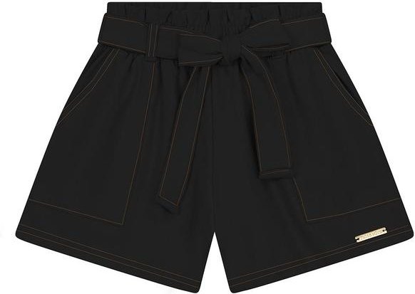 Imagem principal Shorts Infantil em Moletinho Denim Preto Trick Nick Trick Nick