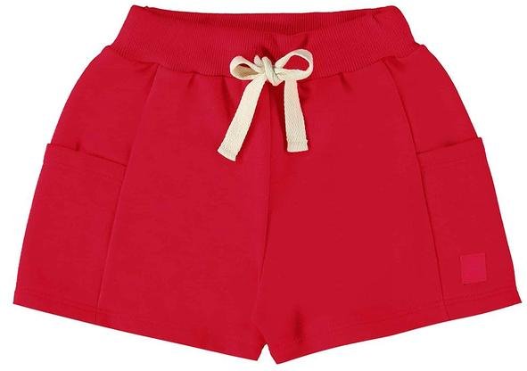 Imagem principal Shorts Infantil em Moletom Vermelho Up Baby Up Baby