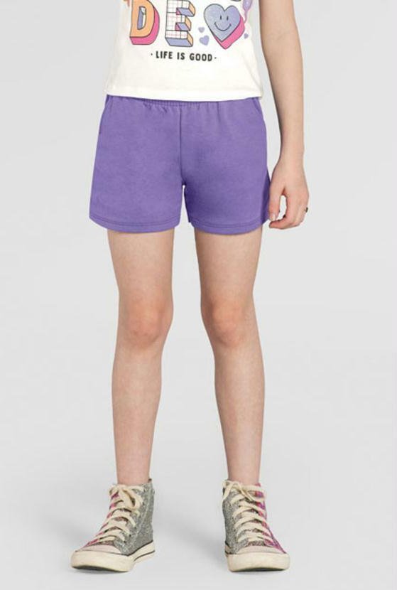 Imagem principal Shorts Infantil Menina em Moletinho Lilás Brandili Brandili