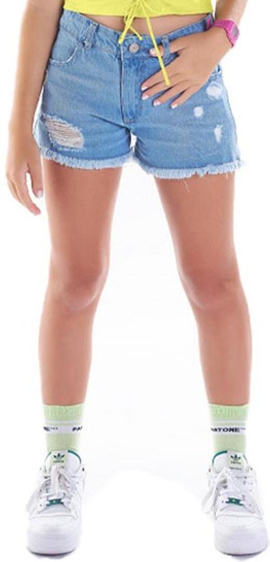 Shorts Malha Azul