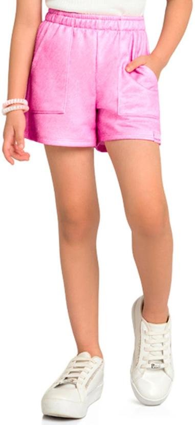 Imagem principal Shorts Menina em Moletinho Jeans Rosa Marlan Marlan