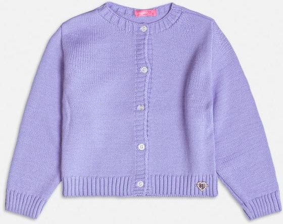 Casaco de Tricot Básico Lilás Lilás