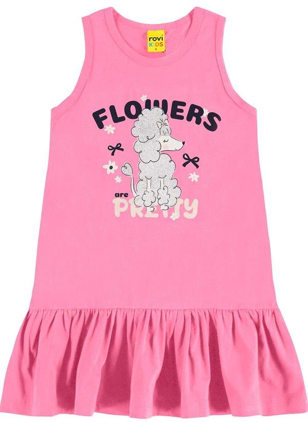 Vestido em Meia Malha Rosa