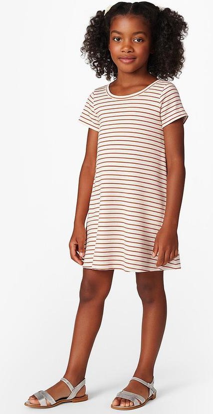 Vestido Feminino Infantil Laranja