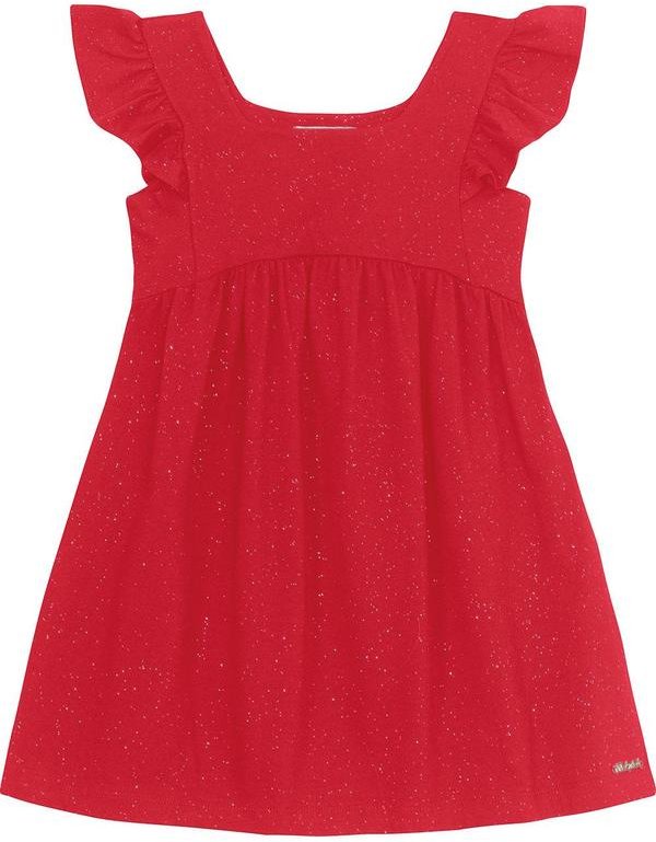 Imagem principal Vestido Infantil em Cotton Glitter Vermelho Trick Nick Trick Nick