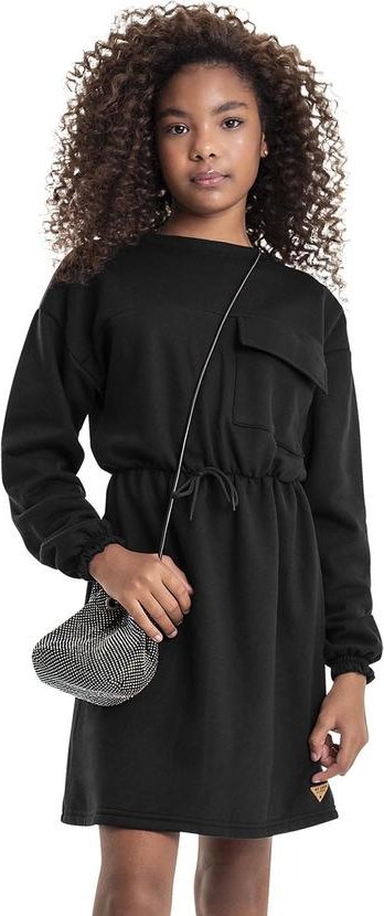 Imagem principal Vestido em Moletom Juvenil Preto Gloss Gloss