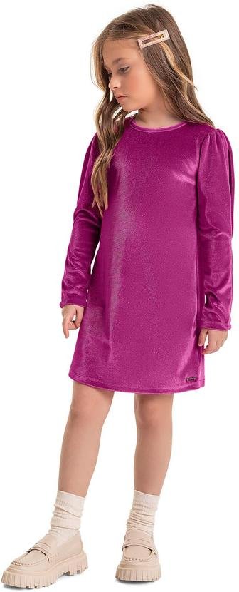 Imagem principal Vestido em Veludo com Glitter Infantil Preto Quimby Quimby