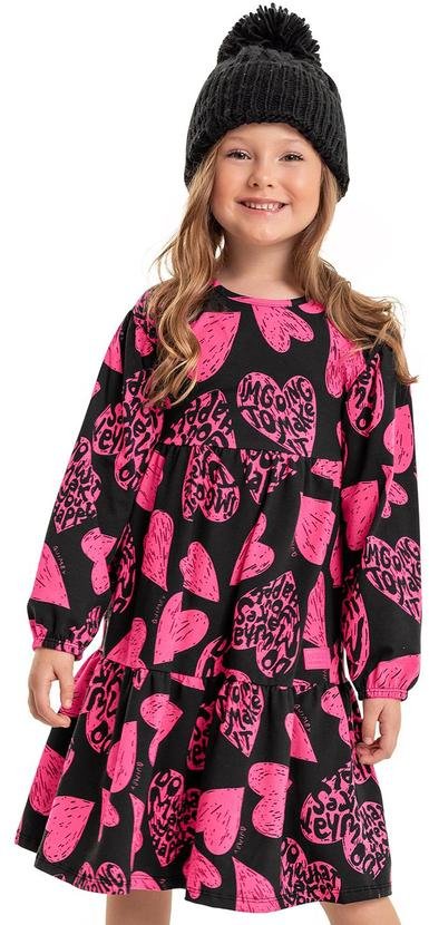 Imagem principal Vestido Estampado Infantil Rosa Quimby Quimby