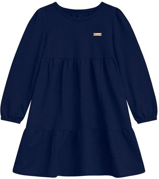 Imagem principal Vestido Infantil Ana Bola com Plaquinha Azul Duduka Duduka