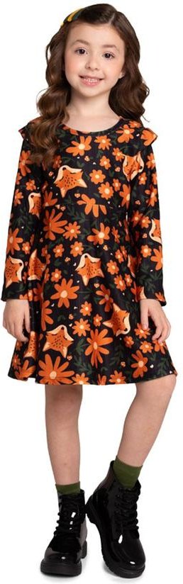 Imagem principal Vestido Infantil Molecotton Dark Florest Marrom Marlan Marlan